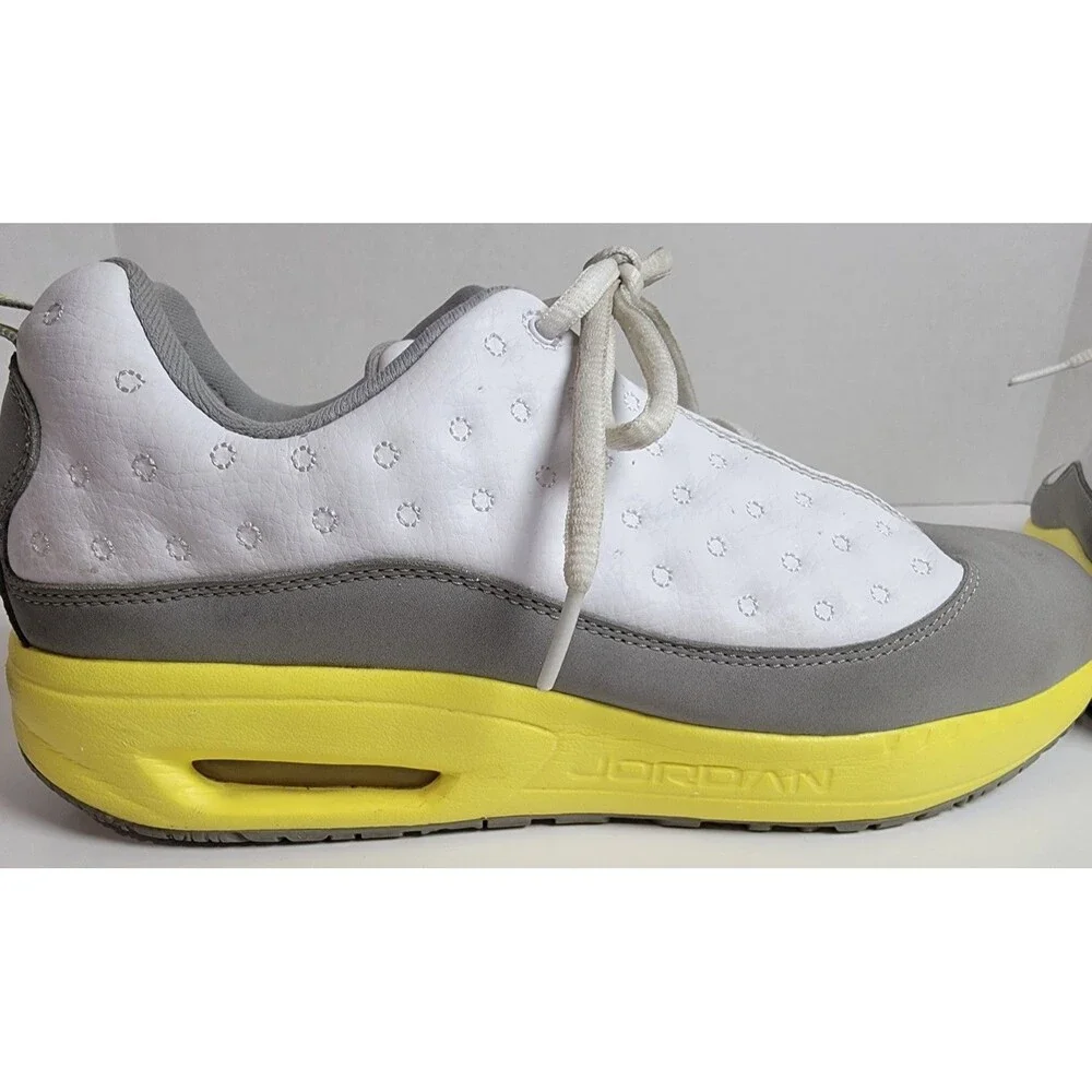 Nike Air Jordan CMFT Viz Air 13 GS 7Youth White Lemon Frost Light Silver